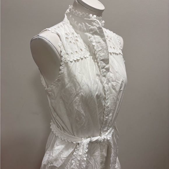 Avec Les Filles White Eyelet Lace Maxi Dress NOT for Sale - Picture 5 of 8